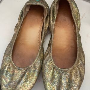Tieks rainbow glitter leather shoe